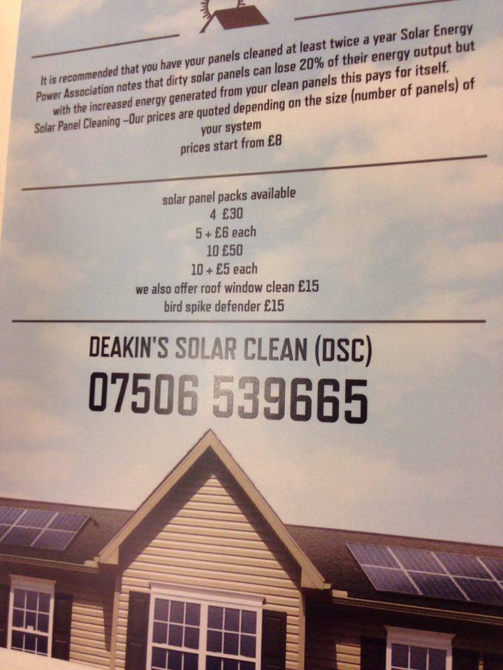 deakins solar clean